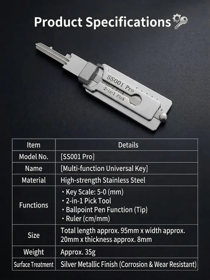 Smart Key Management Tool - Multi-Purpose Accessory for Everyday Convenience