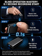 Smart Mini Voice Recorder - HD Noise Reduction & Voice-Activated Recording Device