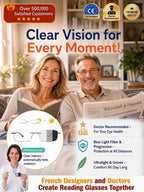 Smart Progressive Glasses - Clear Vision at Every Distance & Light Condition