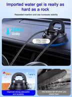 Smart Suction Cup Car Phone Holder - Auto-Clamping 360° Navigation Mount (10X Grip)
