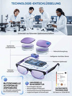 Smart Titanium Progressive Glasses - Charité & TÜV Certified 0.1s Auto-Focus Eyewear