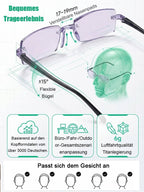 Smart Titanium Progressive Glasses - Charité & TÜV Certified 0.1s Auto-Focus Eyewear