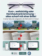 Smart Titanium Progressive Glasses - Charité & TÜV Certified 0.1s Auto-Focus Eyewear