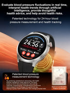 Smart Touchscreen Watch - 24-Hour Health Monitoring with 10-Day Battery Life