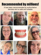Snap-On Smile Dentures - Glue-Free Natural White Instant Fit Teeth Cover