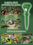 Solar-Powered Animal Repellent - Waterproof Ultrasonic Outdoor Protection