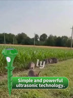 Solar-Powered Animal Repellent - Waterproof Ultrasonic Outdoor Protection