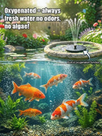 Solar Floating Fountain - Rainproof No-Electricity Garden Water Feature Pump
