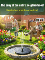 Solar Floating Fountain - Rainproof No-Electricity Garden Water Feature Pump