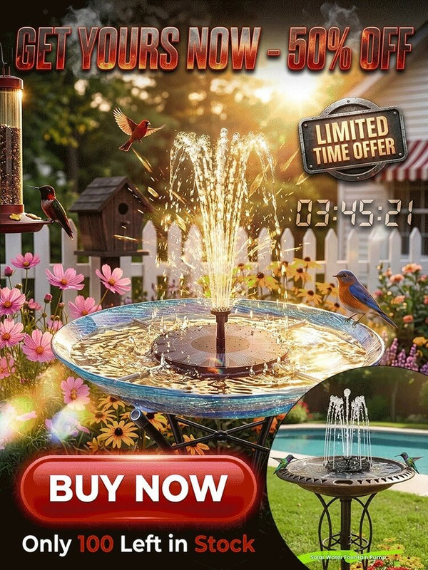 Solar Garden Fountain Pump - Eco-Friendly Outdoor Water Feature Device