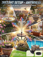 Solar Garden Fountain Pump - Eco-Friendly Outdoor Water Feature Device