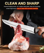 Solingen-Engineered Hand-Forged Meat Knife - Ultra-Sharp Butcher Knife