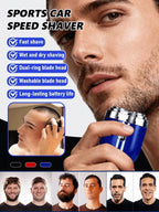 Sports Car Speed Shaver - High-Speed Electric Precision Razor