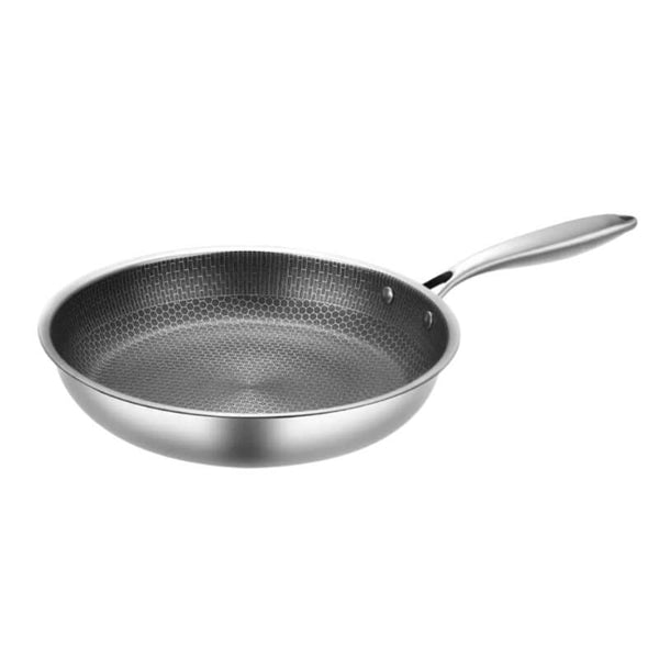 Stainless Steel Honeycomb Pan - Multifunctional Non-Stick Cooking Frying Pan