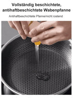 Stainless Steel Honeycomb Pan - Multifunctional Non-Stick Cooking Frying Pan