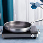 Stainless Steel Honeycomb Pan - Non-Stick Uncoated Cooking Frying Pan