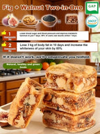 【Sweet & Crunchy, No Guilt Snack】Black Sesame & Cranberry Fig Pastry