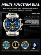 Swiss Tourbillon Watch - GPS Auto Time Calibration Luxury Timepiece