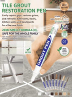 Tile Grout Repair Pen - Instantly Restore Dirty & Moldy Grout