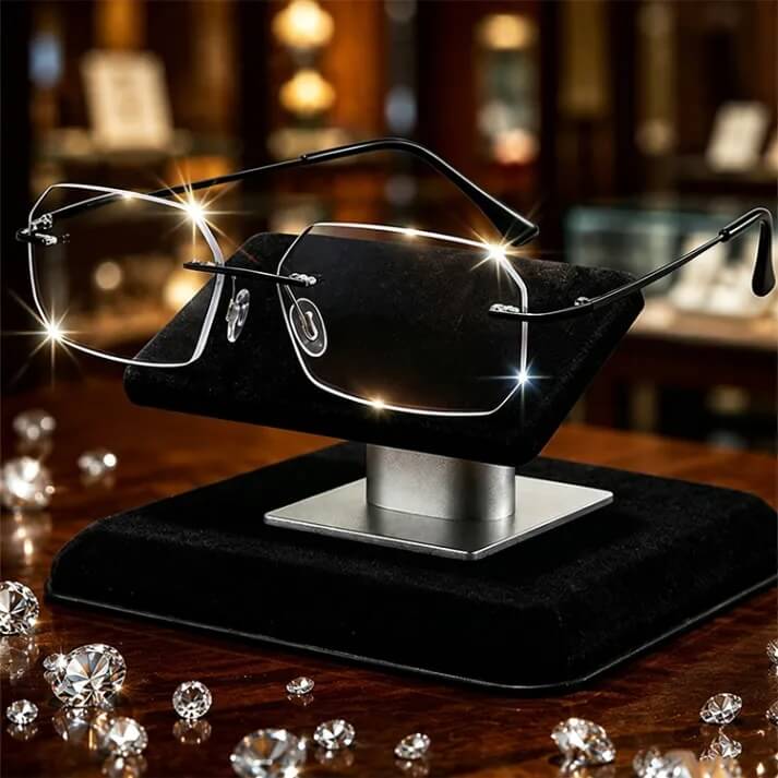 Titanium Alloy Smart-Focus Glasses - 0.1s Photochromic Near & Far Vision Eyewear Recommended by Eye Care Professionals