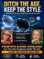 Titanium Alloy Smart-Focus Glasses - 0.1s Photochromic Near & Far Vision Eyewear Recommended by Eye Care Professionals