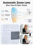 Titanium Alloy Smart-Focus Glasses - 0.1s Photochromic Near & Far Vision Eyewear Recommended by Eye Care Professionals