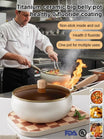 Titanium Ceramic Non-Stick Pan - No-Coating Multifunctional Large-Bellied Cookware