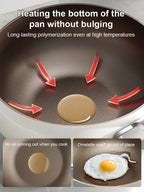 Titanium Ceramic Non-Stick Pan - No-Coating Multifunctional Large-Bellied Cookware