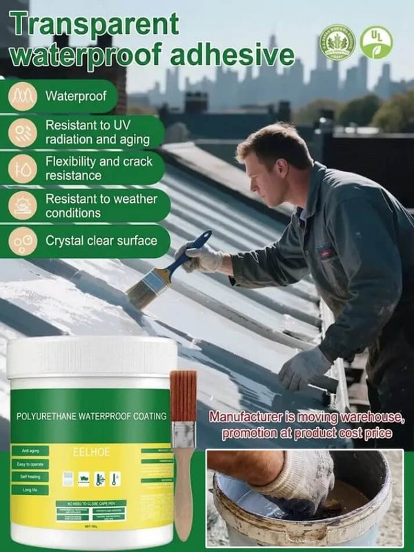 Transparent Waterproof Adhesive - Long-Lasting Leak-Proof Sealant for Home Repairs