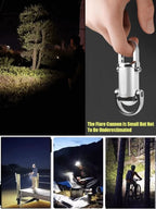 Ultra-Bright Flashlight Power Bank - 3-Mode Waterproof Emergency LED Torch (High/Low/Strobe)