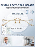 Ultra-Light Rimless Photochromic Reading Glasses - Intelligent Auto-Focus Smart Vision Eyewear (0–1000°)