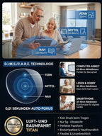 Ultra-Light Rimless Photochromic Reading Glasses - Intelligent Auto-Focus Smart Vision Eyewear (0–1000°)