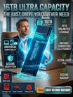 Ultra-Thin Portable SSD - High-Speed 16TB Compact Storage Drive