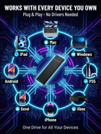Ultra-Thin Portable SSD - High-Speed 16TB Compact Storage Drive