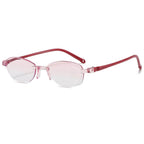 Unisex Rimless Reading Glasses - Blue Light Filter Lightweight Eyewear