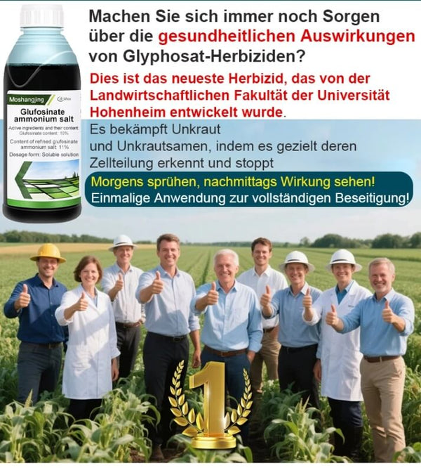 University of Hohenheim Organic Weed Killer - Fast-Acting Weed Control with Long-Lasting Protection (Blue Angel Certified)