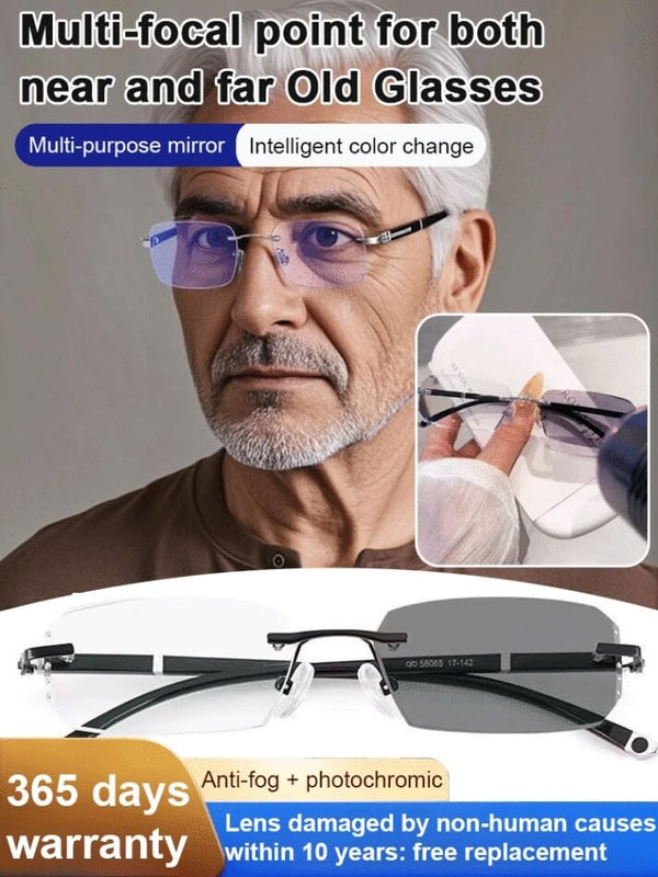 Upgrade Your Eyewear—Automatic Color Change And Blue Light Defense, All In One Stylish Pair!