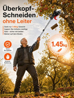 V8 Garden Cleaning System - 18000 RPM 3-in-1 Cordless Trimmer & Weed Cutter for Easy Yard Maintenance