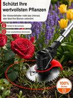V8 Garden Cleaning System - 18000 RPM 3-in-1 Cordless Trimmer & Weed Cutter for Easy Yard Maintenance