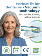 Vacuum-Fit Denture Liner Kit - Silicone Cushion for a Secure Denture Fit