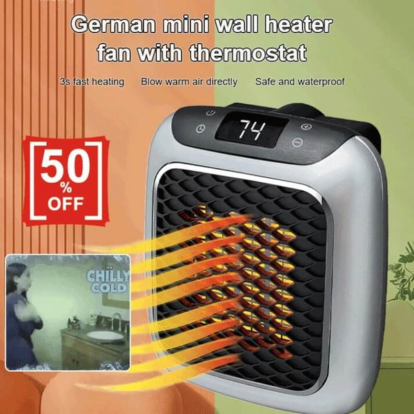 Wall-Mounted Heater - Space-Saving Indoor Electric Heating System
