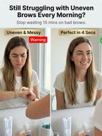 Waterproof Eyebrow Powder Set - Easy 3-Second Brow Makeup Kit for Beginners