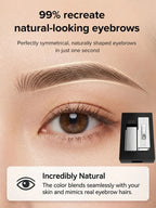 Waterproof Eyebrow Powder Set - Easy 3-Second Brow Stamp for Beginners